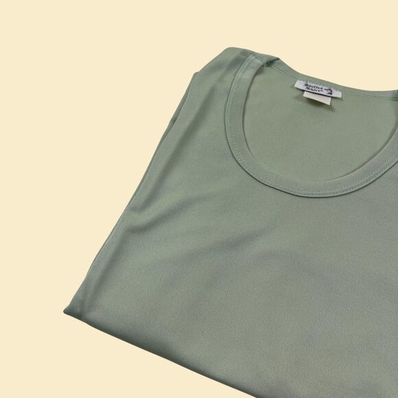 Vintage M 80s green t-shirt by Stuffed Shirt, new old stock 1980s green tee - Picture 8 of 9